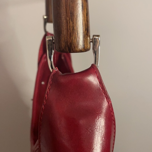 RARE Dolce & Gabbana Red Maroon Layered Handbag - Picture 12 of 13